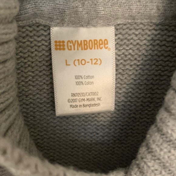 Gymboree Gray Turtleneck Sweater with Red Snowman Panel - Picture 2 of 4